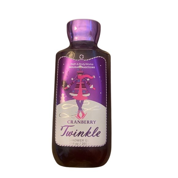 Bath & Body Works Holiday Traditions Cranberry Twinkle Shower Gel 10 Fl Oz - Picture 1 of 6